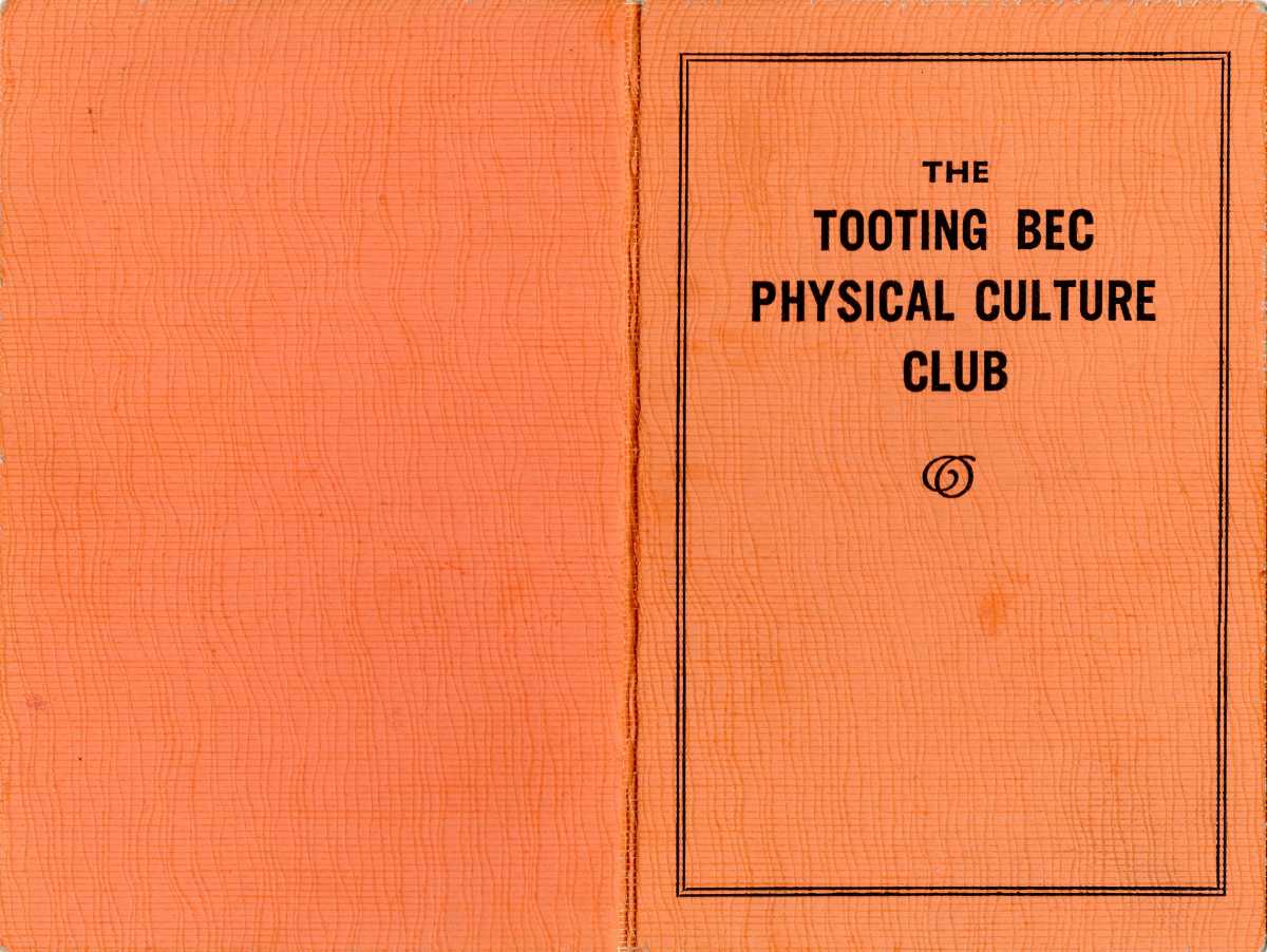 Tooting Bec Physical Culture Club 1/2
