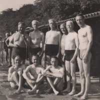 Group of Swimmers at Lido