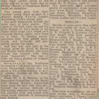 Report of Swimming Gala 1951