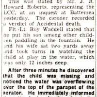 Death of 5-year old John Waddell