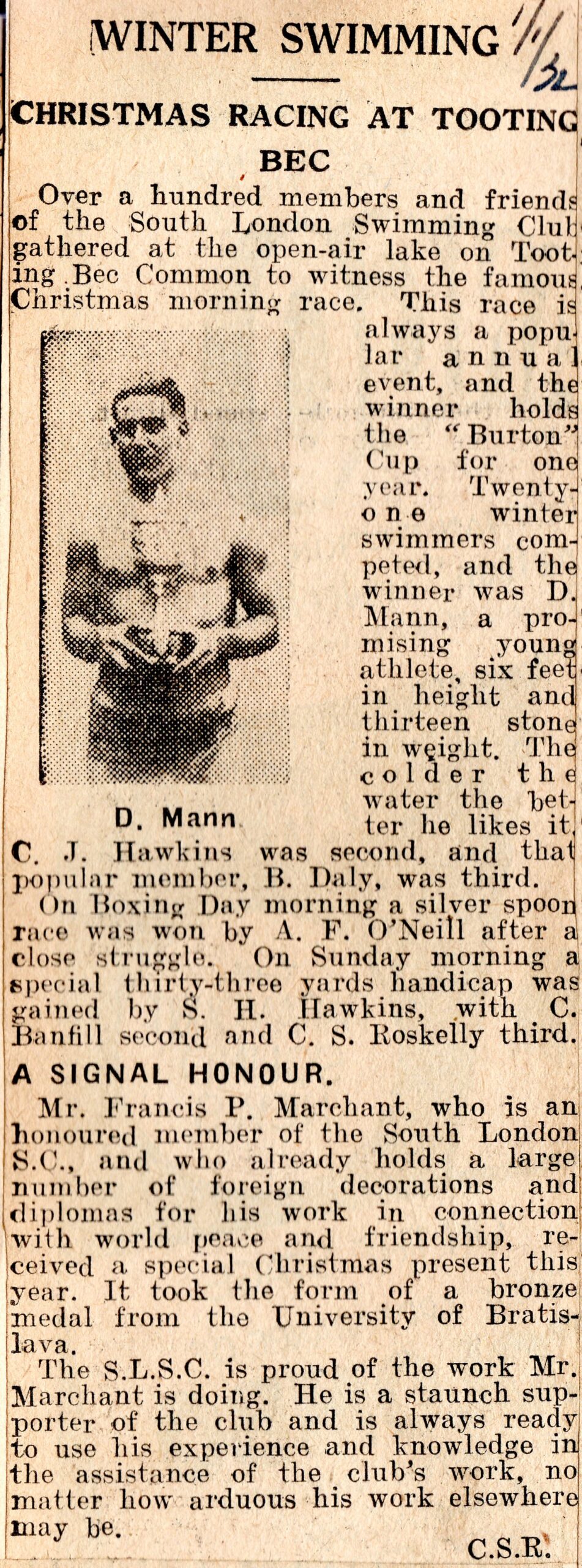 Christmas Day 1931