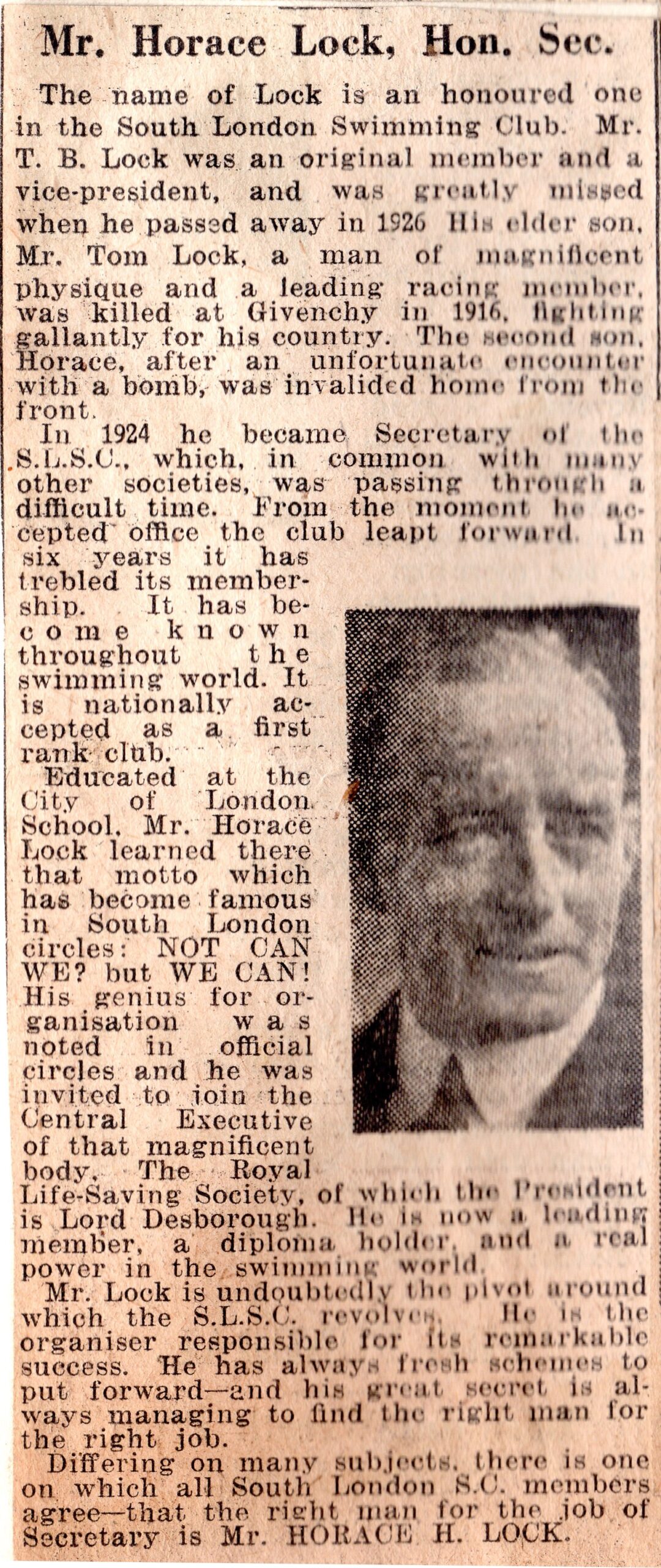 Horace Lock