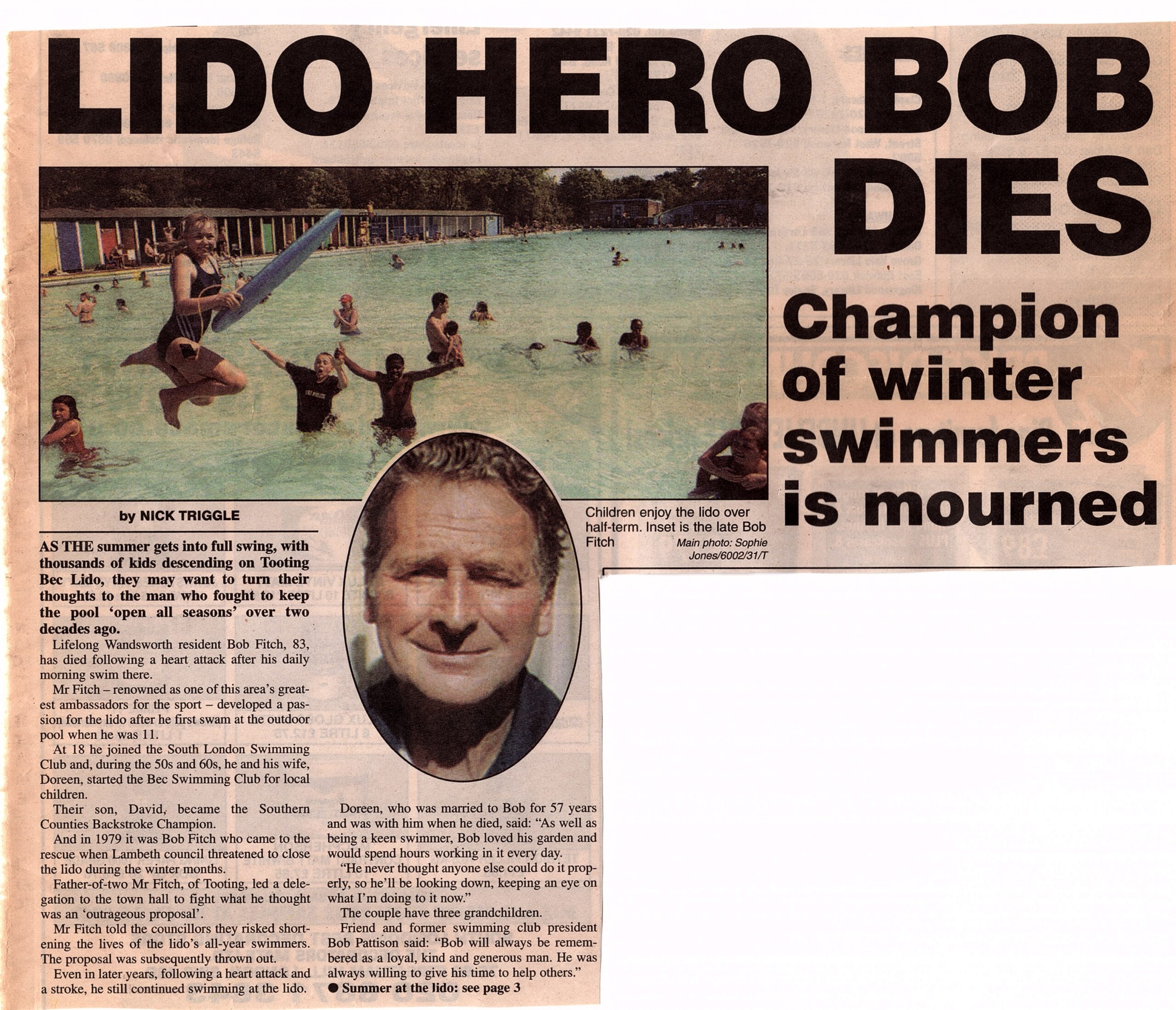 Bob Fitch Obituary