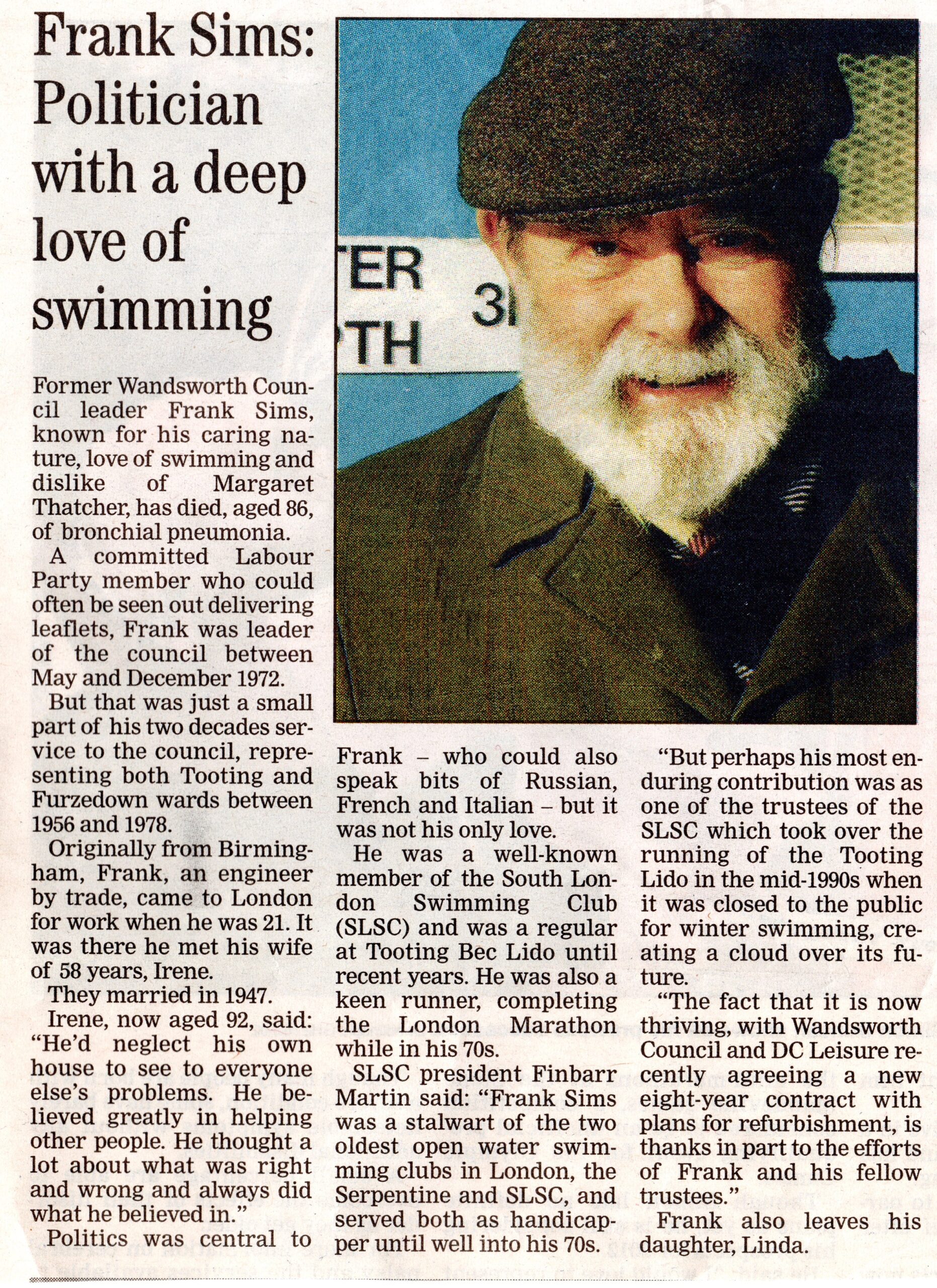 Frank Sims Obituary