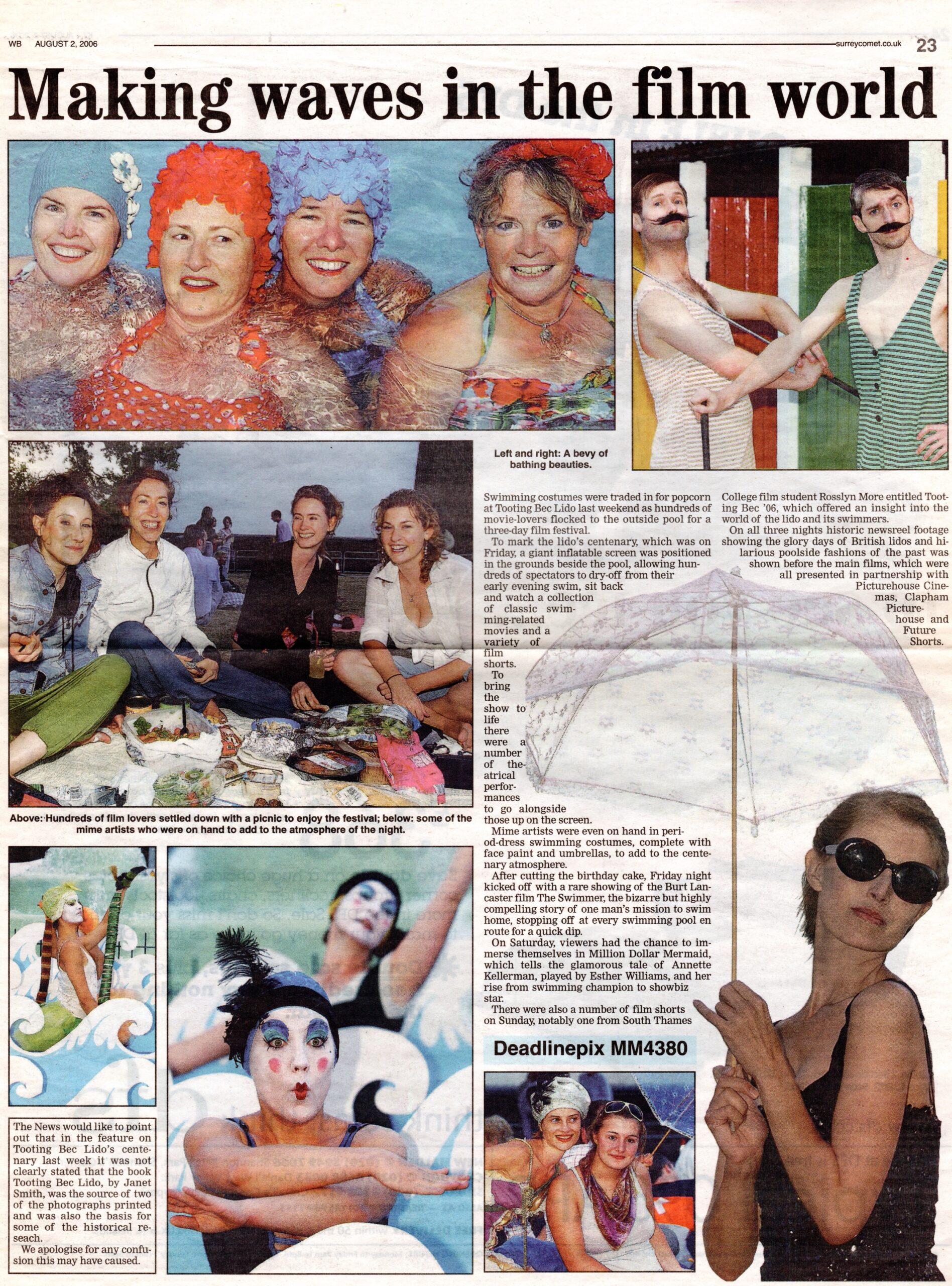 Centenary: Dive-In Film Festival