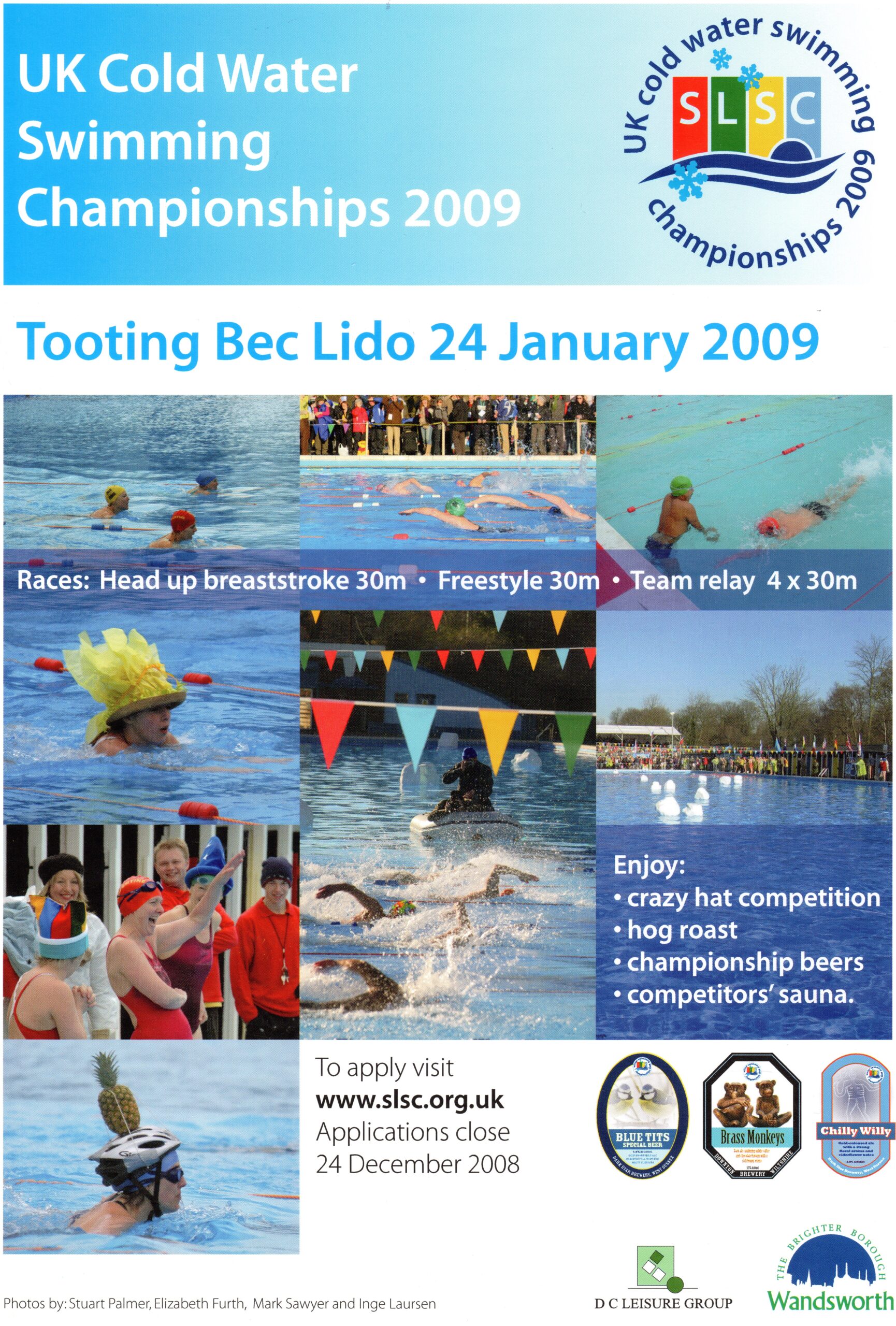 UK Cold Water Swimming Championships 2009 Poster